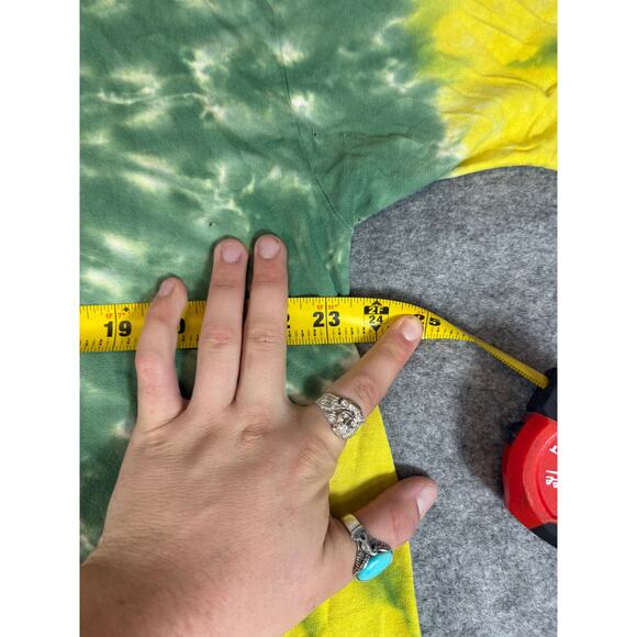 Vintage Grateful Dead Green Bay Packers Tie Dye T-Shirt Mens XL Single Stitch - Picture 5 of 11